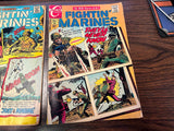 Vintage 1970s Charlton Comics Lot Of 2 Fighting Marines Comic Books