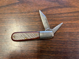 Vintage Made In USA Craftsman Old Crafty Barlow 2 Blade Pocket Knife