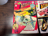 Vintage 1970s Charlton Comics Lot Of 2 Our Fighting Forces In Action Attack