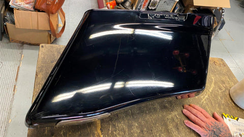 OEM Right Stretched Saddlebag Harley Touring FLHX STreet Road Glide King Black