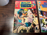 Vintage 1970s Charlton Comics Lot Of 2 Billy The Kid Comic Books