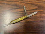 Vtg Antique Made In Germany W.H. Morley 3 Blade Pocket Knife Mother Of Pearl