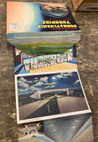 Vtg postcards Pennsylvania PA Turnpike Fold Out literature Advertising Sign Col