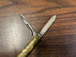 Vtg Antique Made In Germany W.H. Morley 3 Blade Pocket Knife Mother Of Pearl