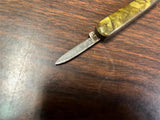 Vtg Antique Made In Germany W.H. Morley 3 Blade Pocket Knife Mother Of Pearl