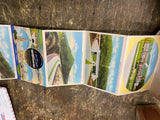 Vtg postcards Pennsylvania PA Turnpike Fold Out literature Advertising Sign Col