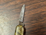 Vtg Antique Made In Germany W.H. Morley 3 Blade Pocket Knife Mother Of Pearl