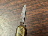 Vtg Antique Made In Germany W.H. Morley 3 Blade Pocket Knife Mother Of Pearl