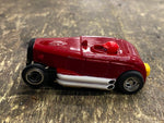 Vtg Tyco Pro Slot Car 32 Ford Ho Rod Roadster High Boy Red Works Nice!