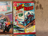 Vintage 1970s Lot Of 4 Charlton Comics Drag N Wheels Comic Books