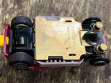 Vtg Tyco Pro Slot Car 32 Ford Ho Rod Roadster High Boy Red Works Nice!
