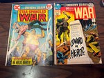 Vintage 1970s DC Comics Lot Of 2 Star Spangled War Comic Books
