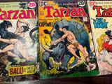 Vintage 1970s DC Comics Lot Of 3 Tarzan Comic Books