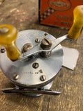 Vtg 1920  Shakespeare Wonderreel Thumbless Fishing Reel Orig Box Minty 100 yard