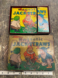 Vtg Magnetic jackstraws 1930's Milton Bradley game Seven Dwarfs Disney Orig Box!