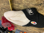 Vtg Pittsburgh Steelers reebok cap tassel hat Winter Knit Ski Beanie Collectible
