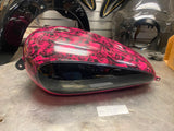 4.5 Gas Fuel Tank Harley Sportster xlc Custom 2007^ FI 883 1200 black Dip Skulls