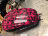 4.5 Gas Fuel Tank Harley Sportster xlc Custom 2007^ FI 883 1200 black Dip Skulls