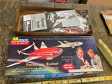 Vtg 1959? PASSENGER ROCKET Monogram Space Age Ship Plastic Model Kit WILLY LEY