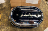 HARLEY MILWAUKEE M8 BLACK VENTILATOR AIR CLEANER 114 CHROME TOURING FLH GLIDE!