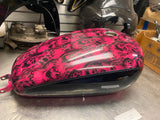 4.5 Gas Fuel Tank Harley Sportster xlc Custom 2007^ FI 883 1200 black Dip Skulls
