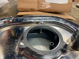 HARLEY MILWAUKEE M8 BLACK VENTILATOR AIR CLEANER 114 CHROME TOURING FLH GLIDE!