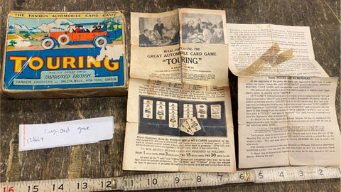 Vtg 20's Touring Automobile Card Game Parker Brothers Model T Jalopy Hot Rod!