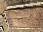 Vtg 20's Ambassador Cigar Box Wood Advertising General Store Hotel Lobby Tavern