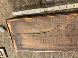 Vtg 20's Ambassador Cigar Box Wood Advertising General Store Hotel Lobby Tavern