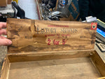 Vtg 20's Ambassador Cigar Box Wood Advertising General Store Hotel Lobby Tavern