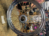 Star Hub Wheel 19" Gold spokes Panhead KNucklehead chopper custom 1936-66 Drum