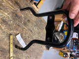 Black Round Stock OEM Sissybar Harley Heritage Softail Fatboy Custom Chopper FX