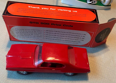 NIB Promo Car GTO 1970 500 Orig box Pontiac Dealer Ram Air 400 SB Hot Rod Muscle