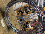 Star Hub Wheel 19" Gold spokes Panhead KNucklehead chopper custom 1936-66 Drum