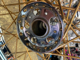 Star Hub Wheel 19" Gold spokes Panhead KNucklehead chopper custom 1936-66 Drum