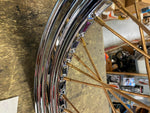 Star Hub Wheel 19" Gold spokes Panhead KNucklehead chopper custom 1936-66 Drum