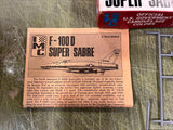 482-100 HAWK-IMC 1:72 Scale NORTH AMERICAN F-100D SUPER SABRE Plastic Model Kit