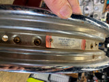 Star Hub Wheel 19" Gold spokes Panhead KNucklehead chopper custom 1936-66 Drum