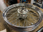 Front Wheel 2.50x19 Harley Dyna 25mm 2006-2017 FXD FXDL Chrome Nice!