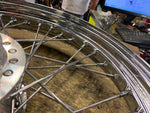 Front Wheel 2.50x19 Harley Dyna 25mm 2006-2017 FXD FXDL Chrome Nice!