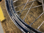 Front Wheel 2.50x19 Harley Dyna 25mm 2006-2017 FXD FXDL Chrome Nice!