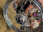 Front Wheel 2.50x19 Harley Dyna 25mm 2006-2017 FXD FXDL Chrome Nice!