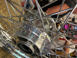 Front Wheel 2.50x19 Harley Dyna 25mm 2006-2017 FXD FXDL Chrome Nice!