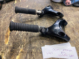OEM Harley Evo Sportster 883 1200 Passenger pegs mounts 2004-2013 Factory stock!