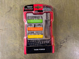 Task Force 56 Piece Kit Screwdriver Bit Set- Pieces Missing # 0083421