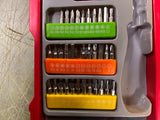Task Force 56 Piece Kit Screwdriver Bit Set- Pieces Missing # 0083421