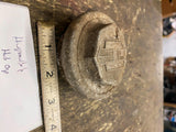 Antique 1920's Hupmobile Grease Hub Cap Vtg Logo alum Auto Part