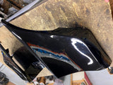 Vivid Black Stretched Extended Side Cover for Harley Touring Baggers 2009-2013