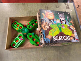 Vintage 1970s Made In USA Tomy Toys Family Action Scat Cat Board Game Incomplete