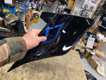 Vivid Black Stretched Extended Side Cover for Harley Touring Baggers 2009-2013